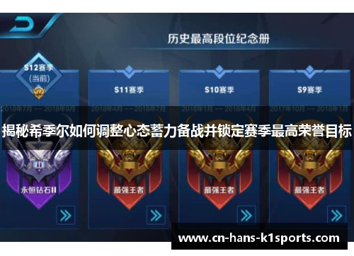 揭秘希季尔如何调整心态蓄力备战并锁定赛季最高荣誉目标